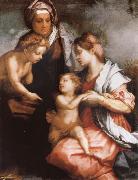 Andrea del Sarto The Madonna and the Nino, with Holy Isabel and the young one San Juan France oil painting artist